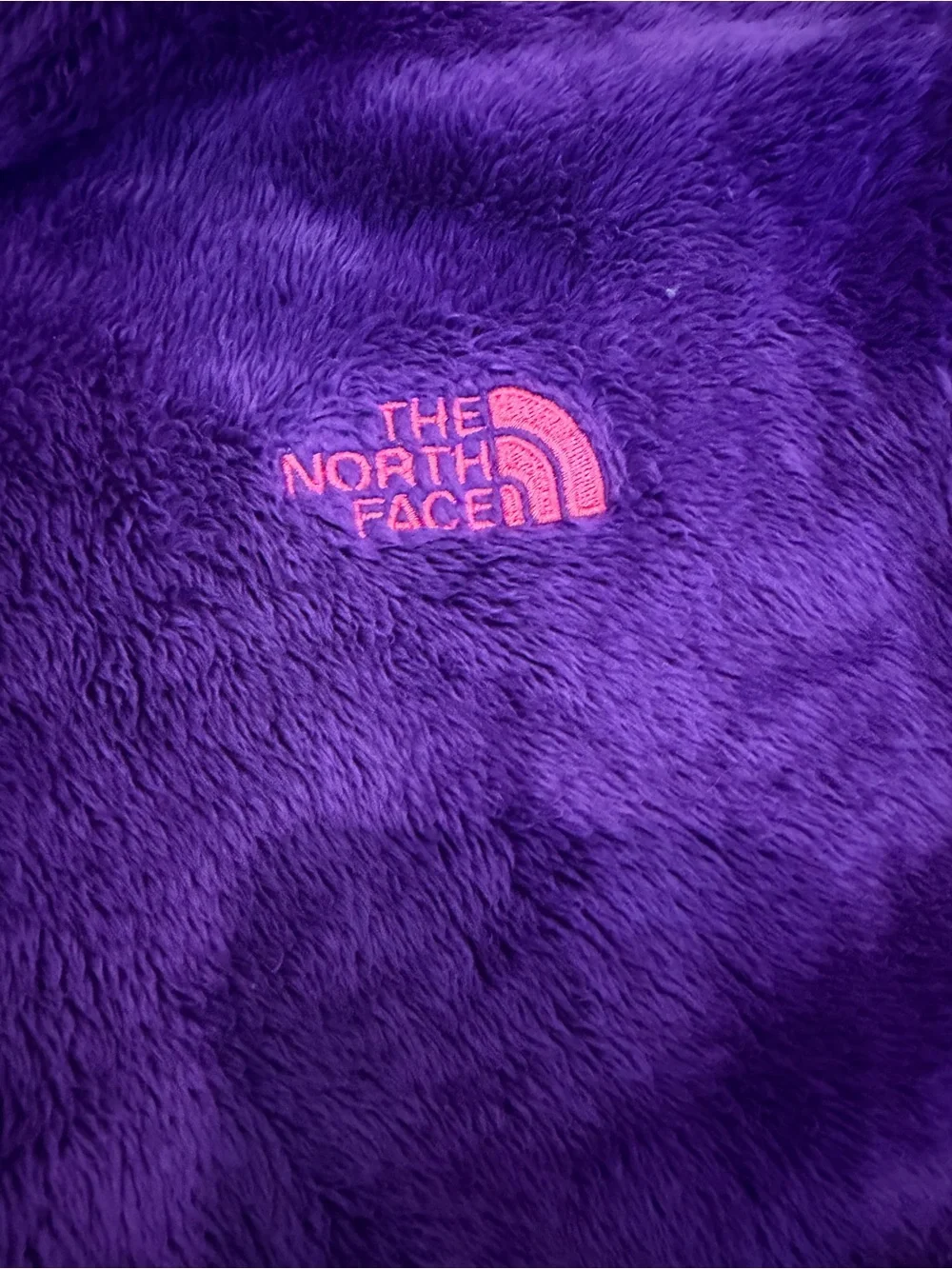 The North Face Kids Purple Fleece Jacket with Pink Accents